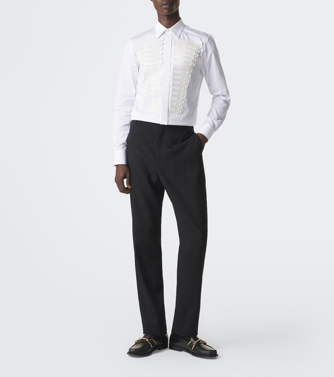 McQueen - Wishbone leather loafers