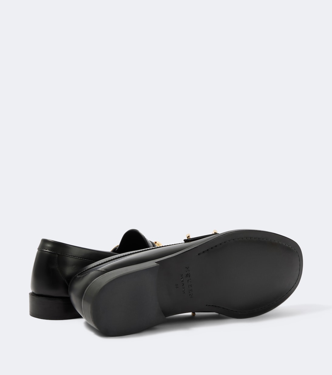 McQueen - Wishbone leather loafers