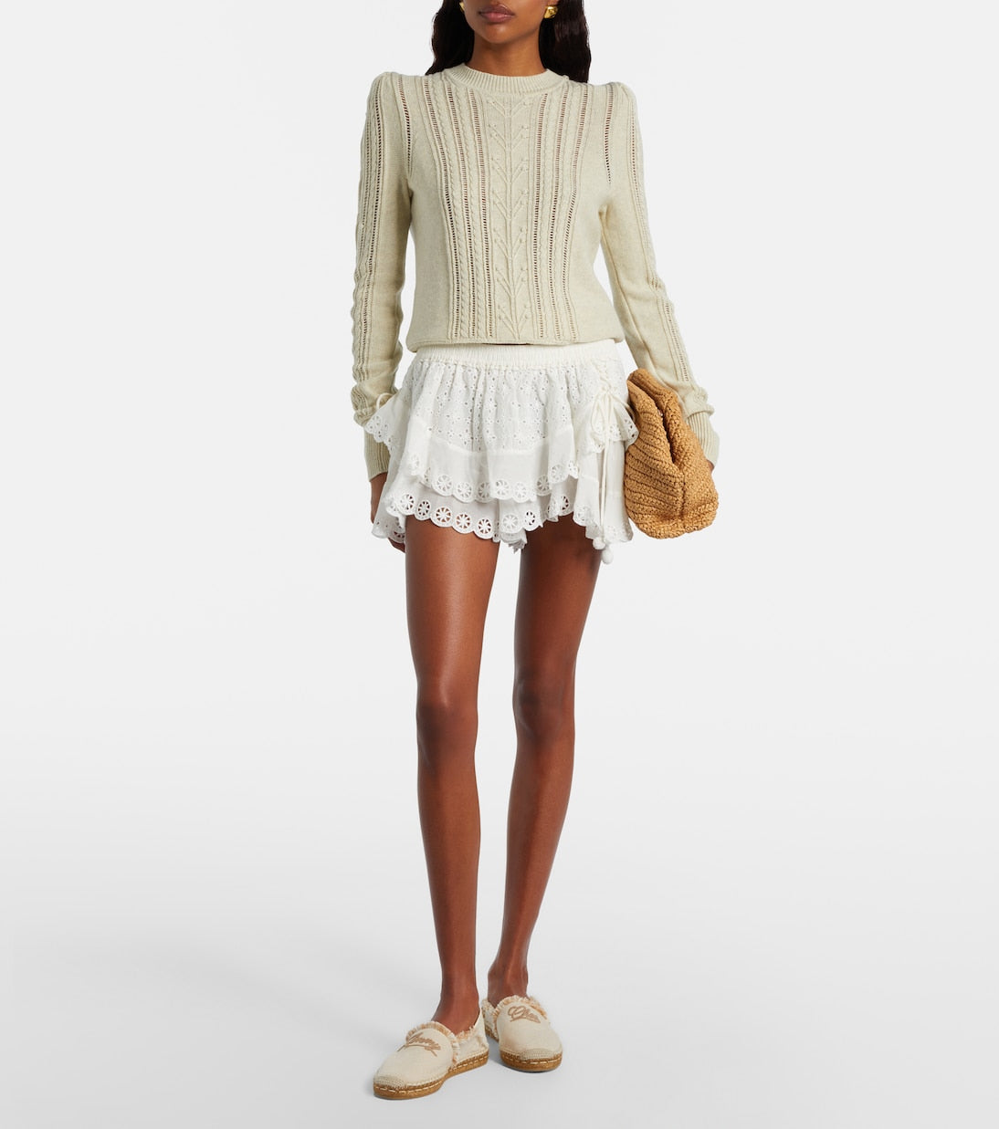 Jimmy Choo - Avi embroidered canvas espadrilles