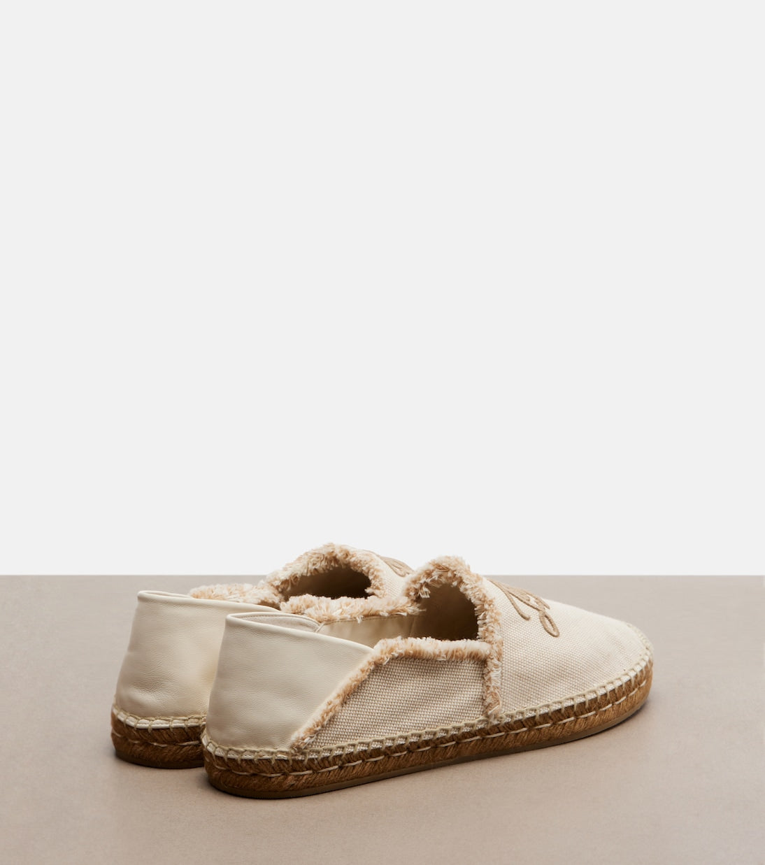 Jimmy Choo - Avi embroidered canvas espadrilles