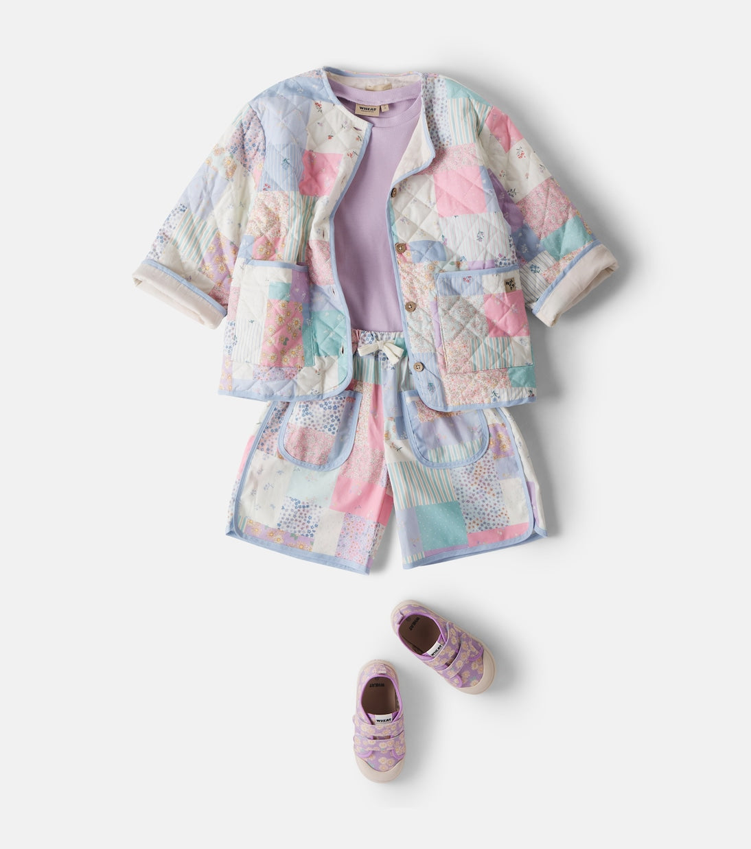 Wheat - Bobbie floral canvas sneakers