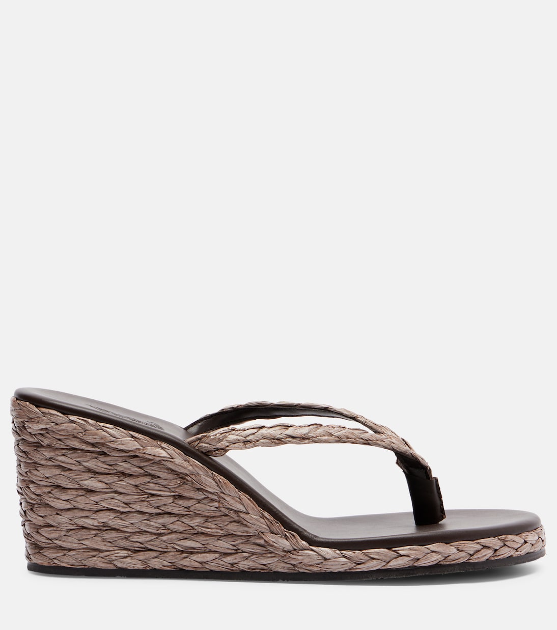 Ancient Greek Sandals - Etheria raffia wedge thong sandals