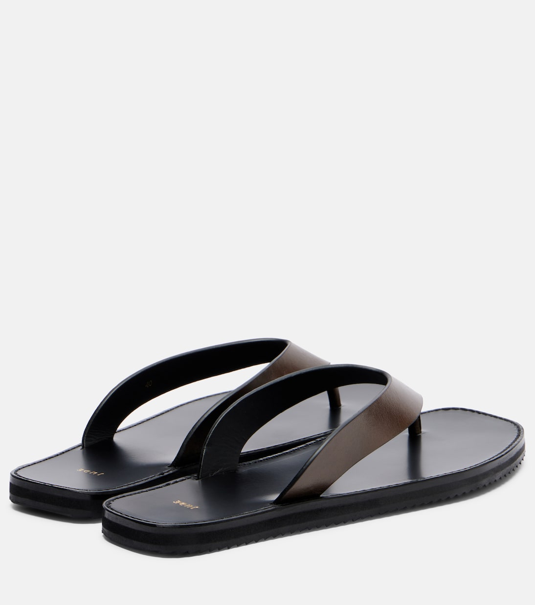 JUDE - Vermelho leather thong sandals