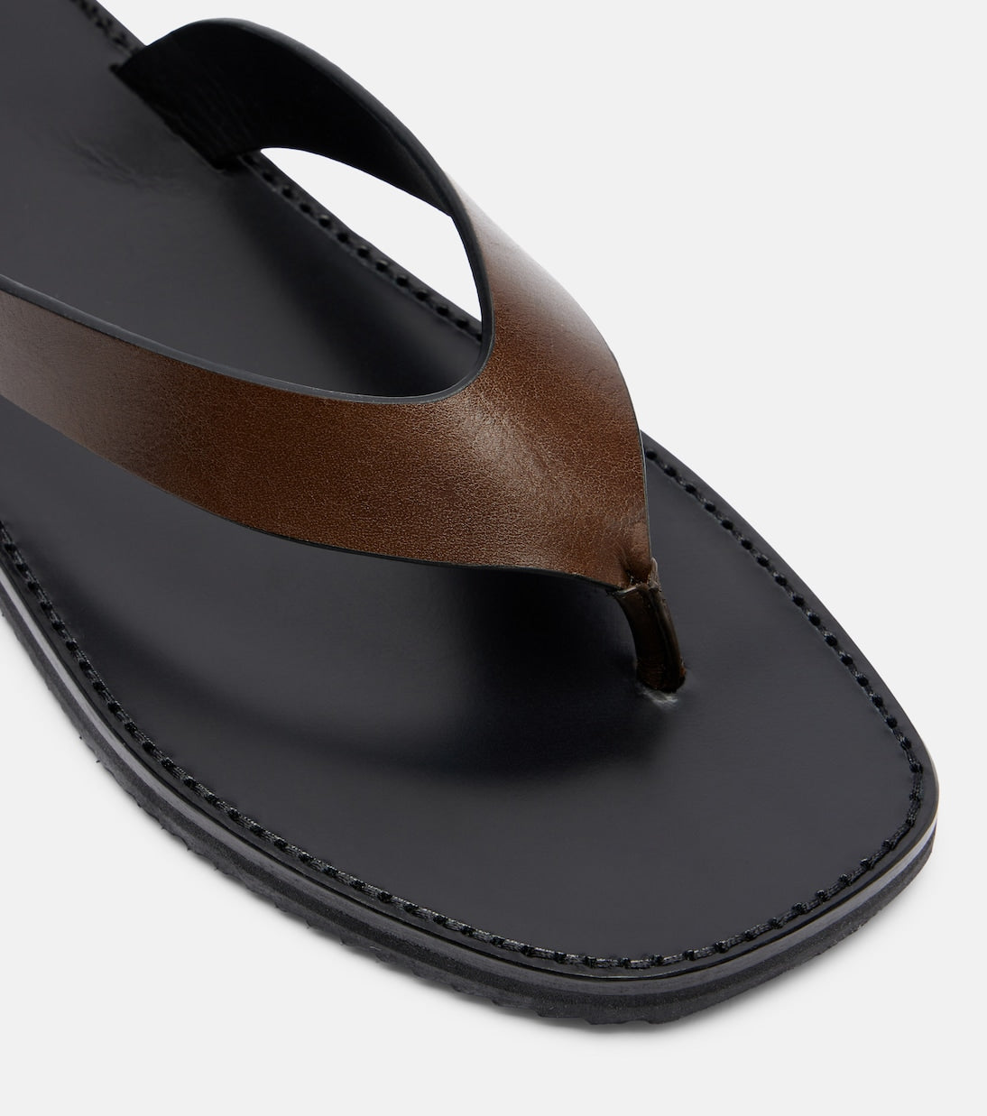 JUDE - Vermelho leather thong sandals