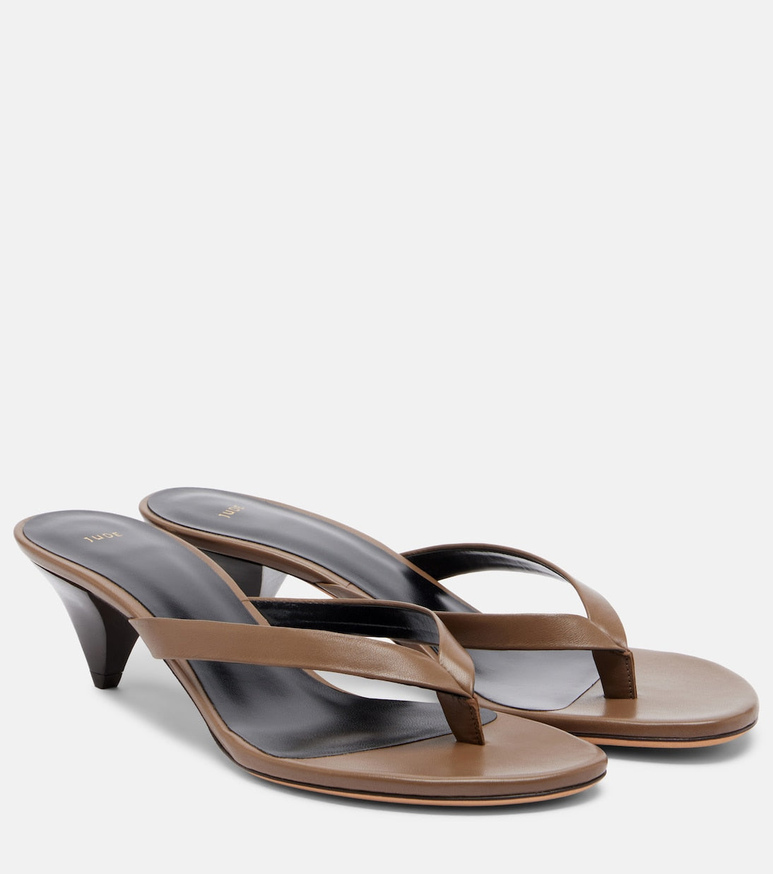JUDE - Rooty leather thong sandals