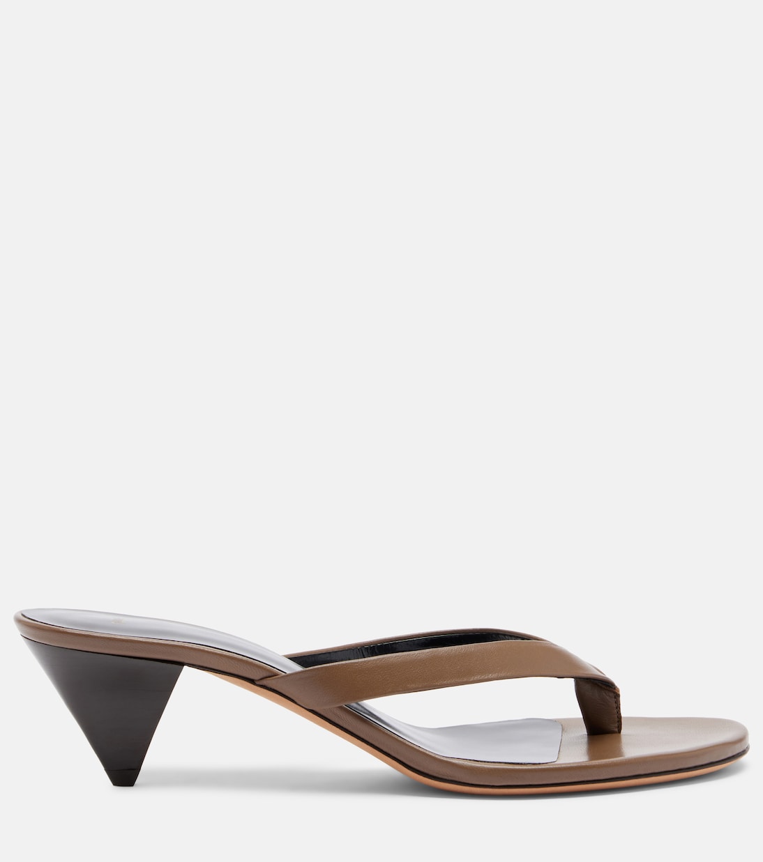JUDE - Rooty leather thong sandals