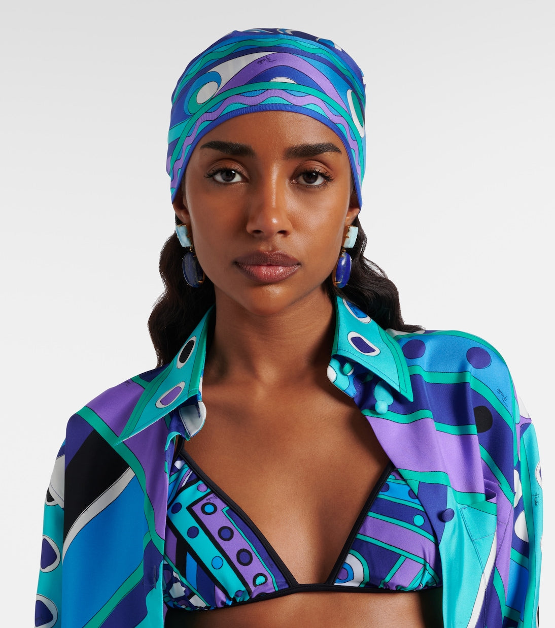 Pucci - Labirinto silk twill head wrap