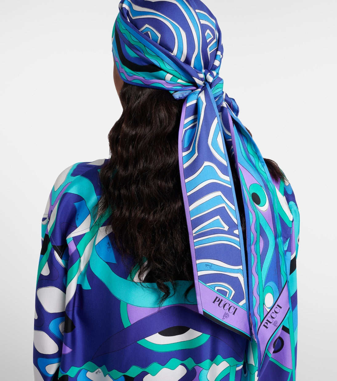 Pucci - Labirinto silk twill head wrap