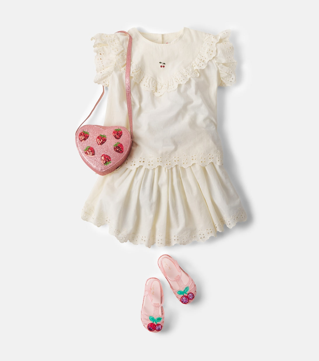 Konges Sløjd - Posey broderie anglaise cotton skirt