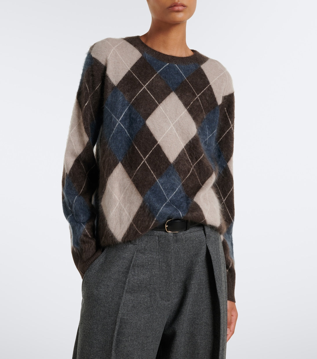 Lisa Yang - Margy argyle cashmere sweater