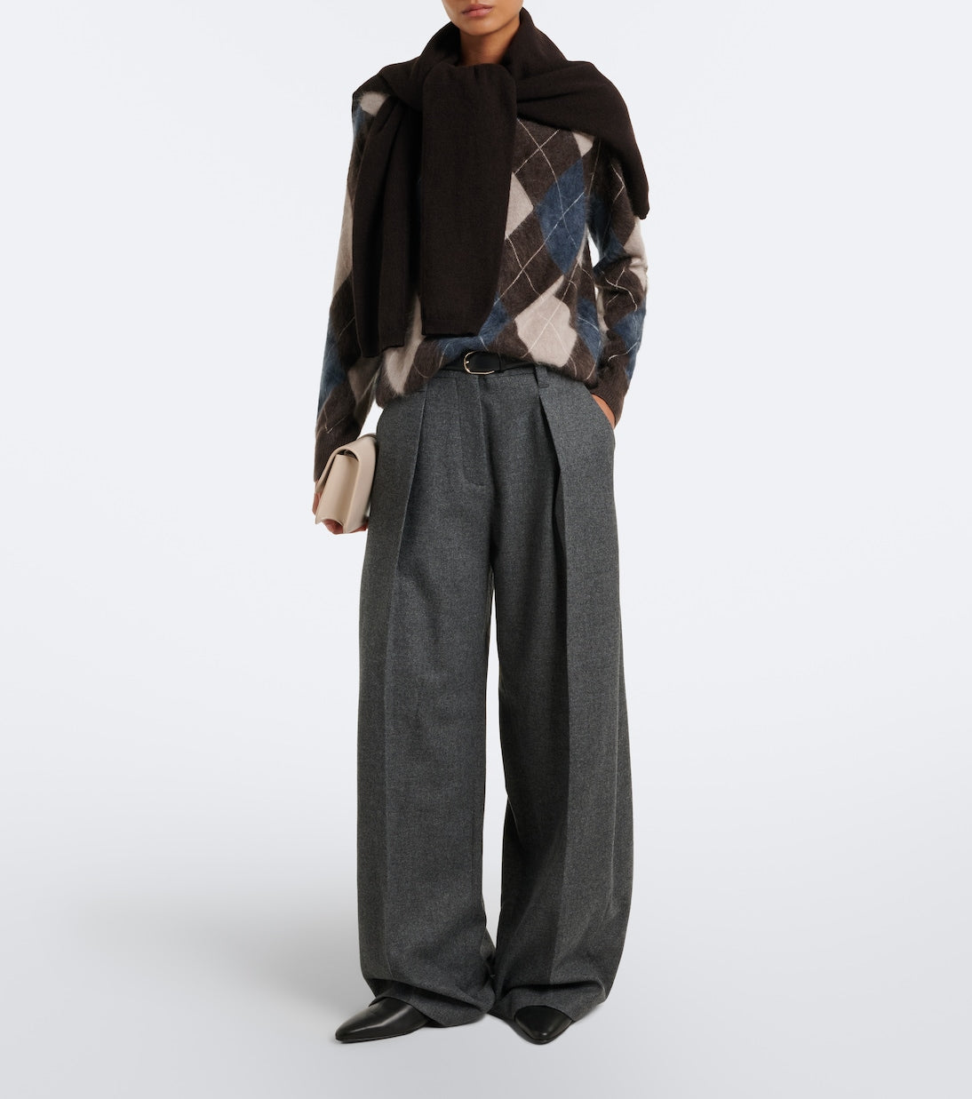Lisa Yang - Margy argyle cashmere sweater