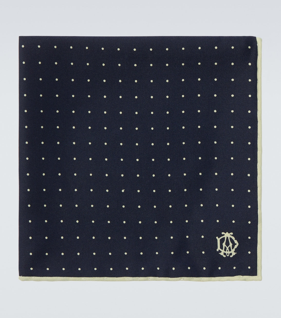 Dunhill - Polka-dot silk pocket square