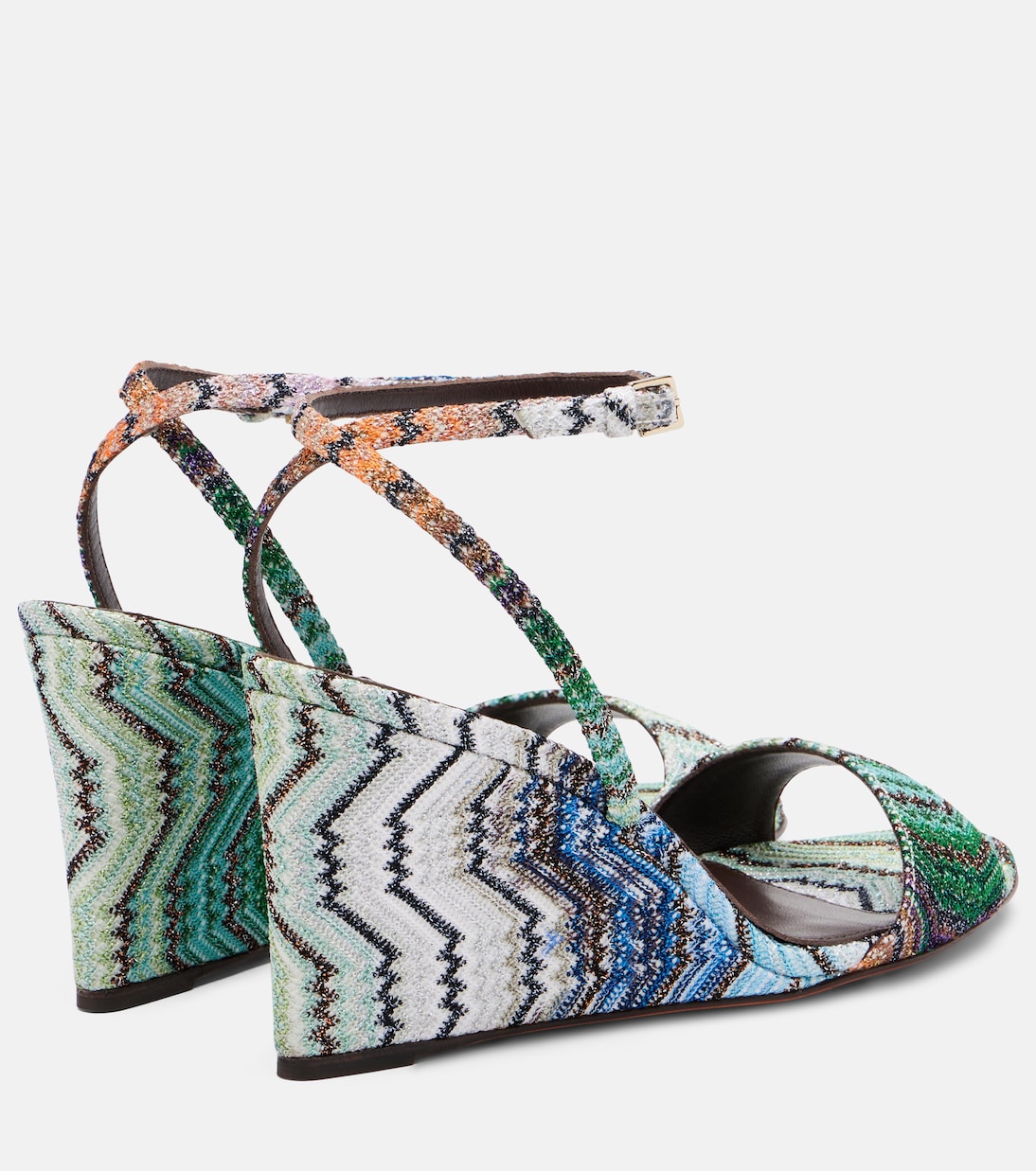 Missoni - Julia Zigzag lamé wedges