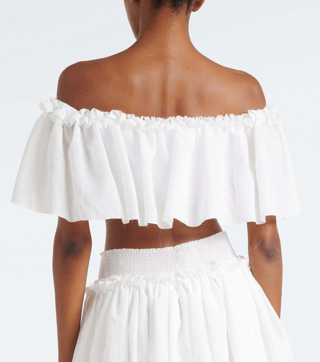 Balmain - Off-shoulder crop top