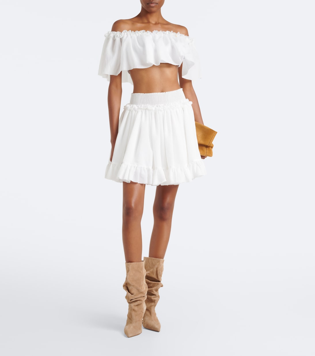 Balmain - Off-shoulder crop top