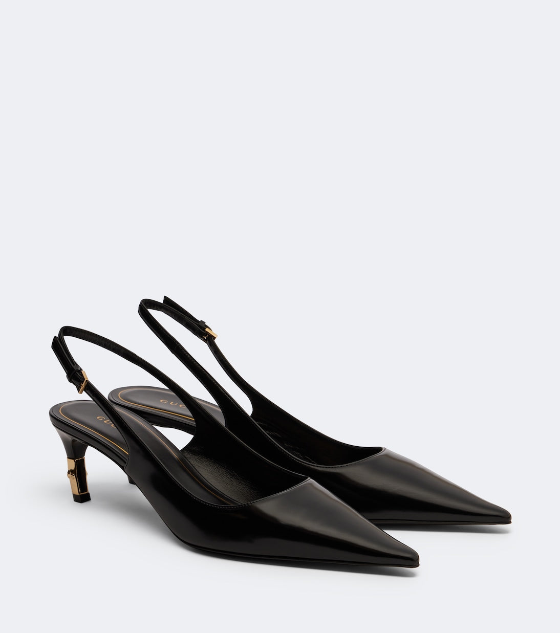 Gucci - Eva leather slingback pumps