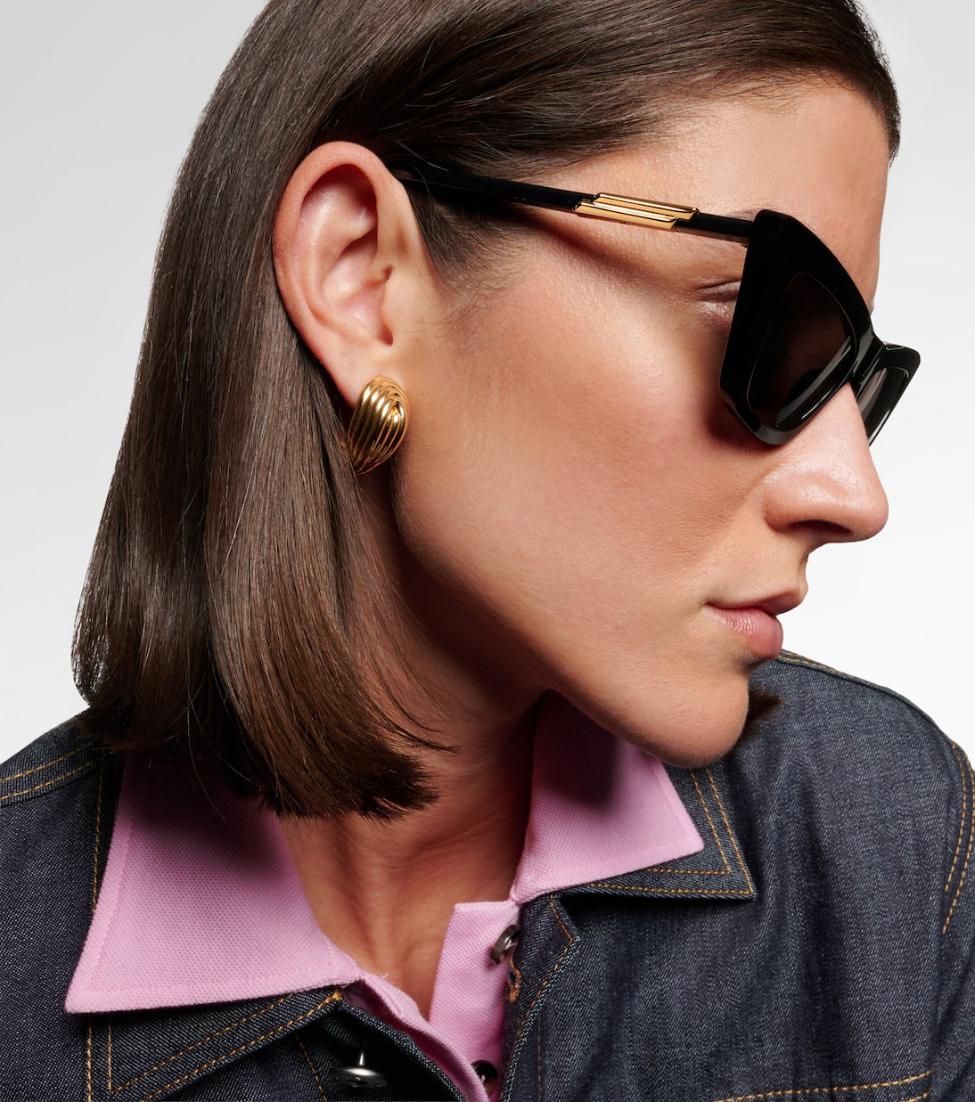 Bottega Veneta - Snap cat-eye sunglasses