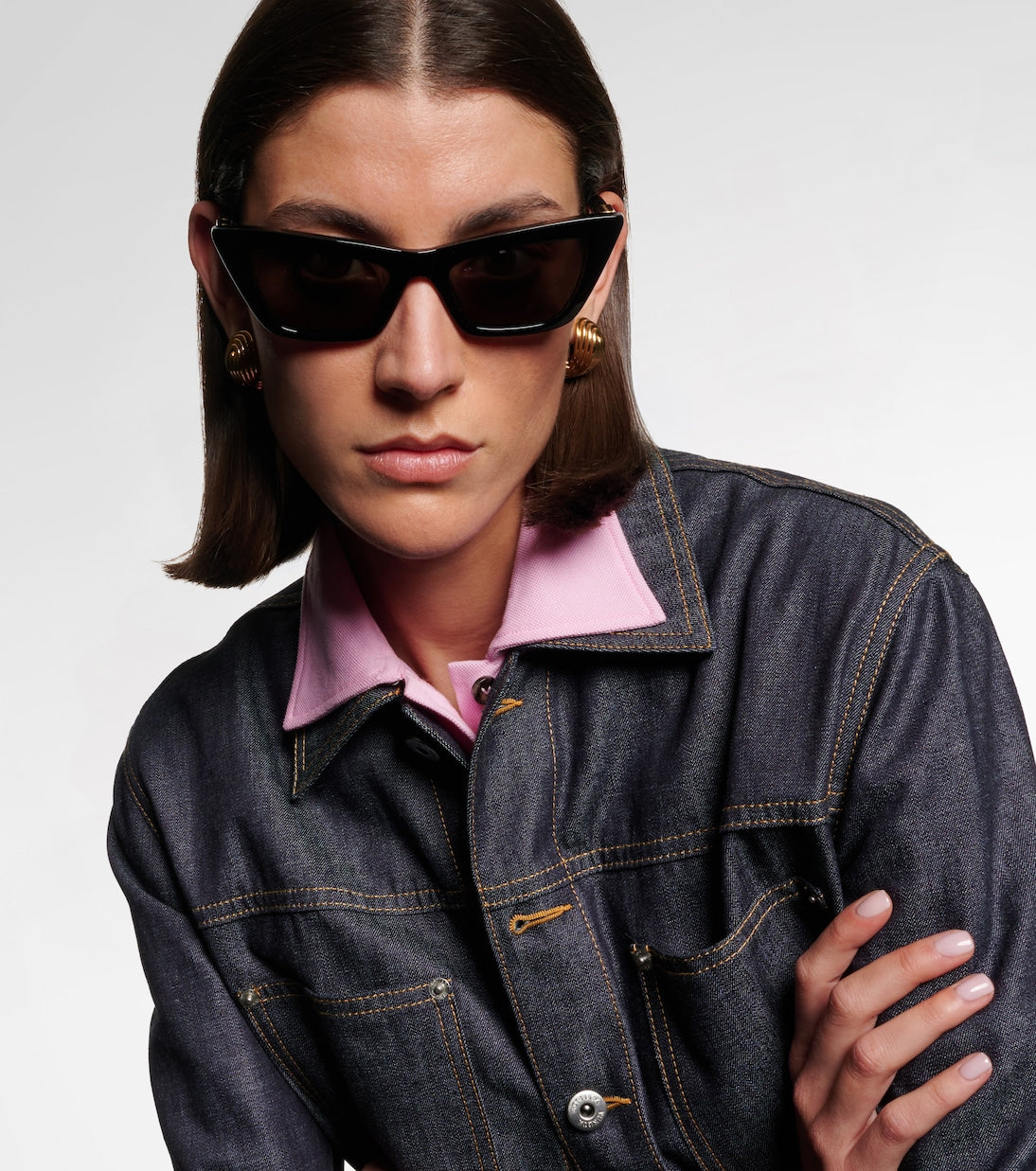 Bottega Veneta - Snap cat-eye sunglasses