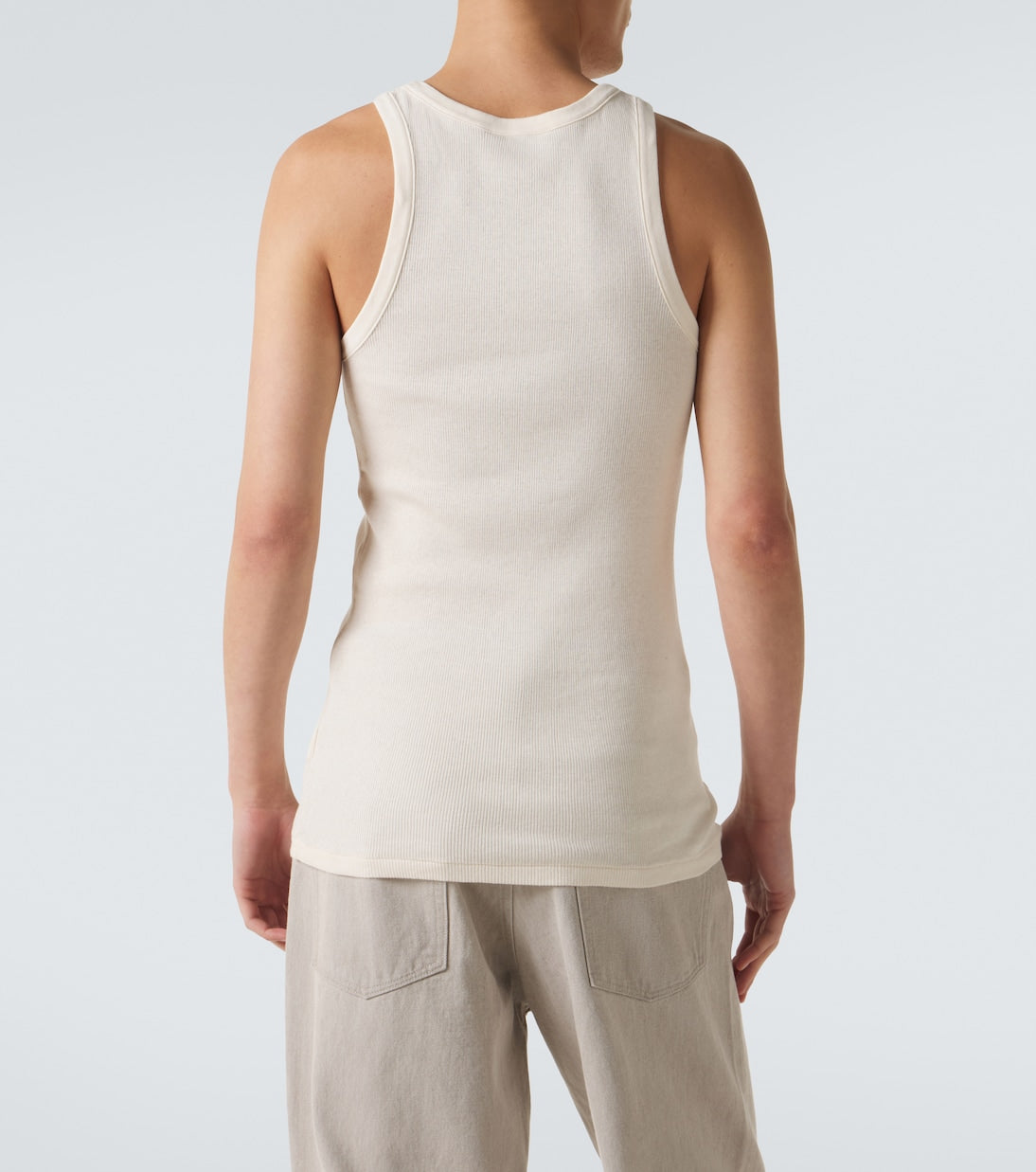 Auralee - Ribbed-knit cotton tank top
