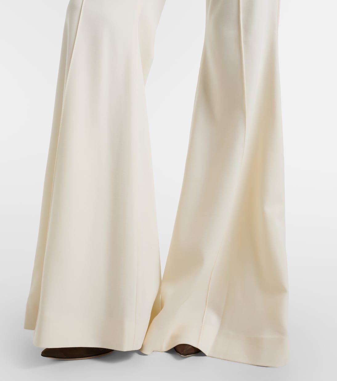 Costarellos - Daline wool-blend flared pants