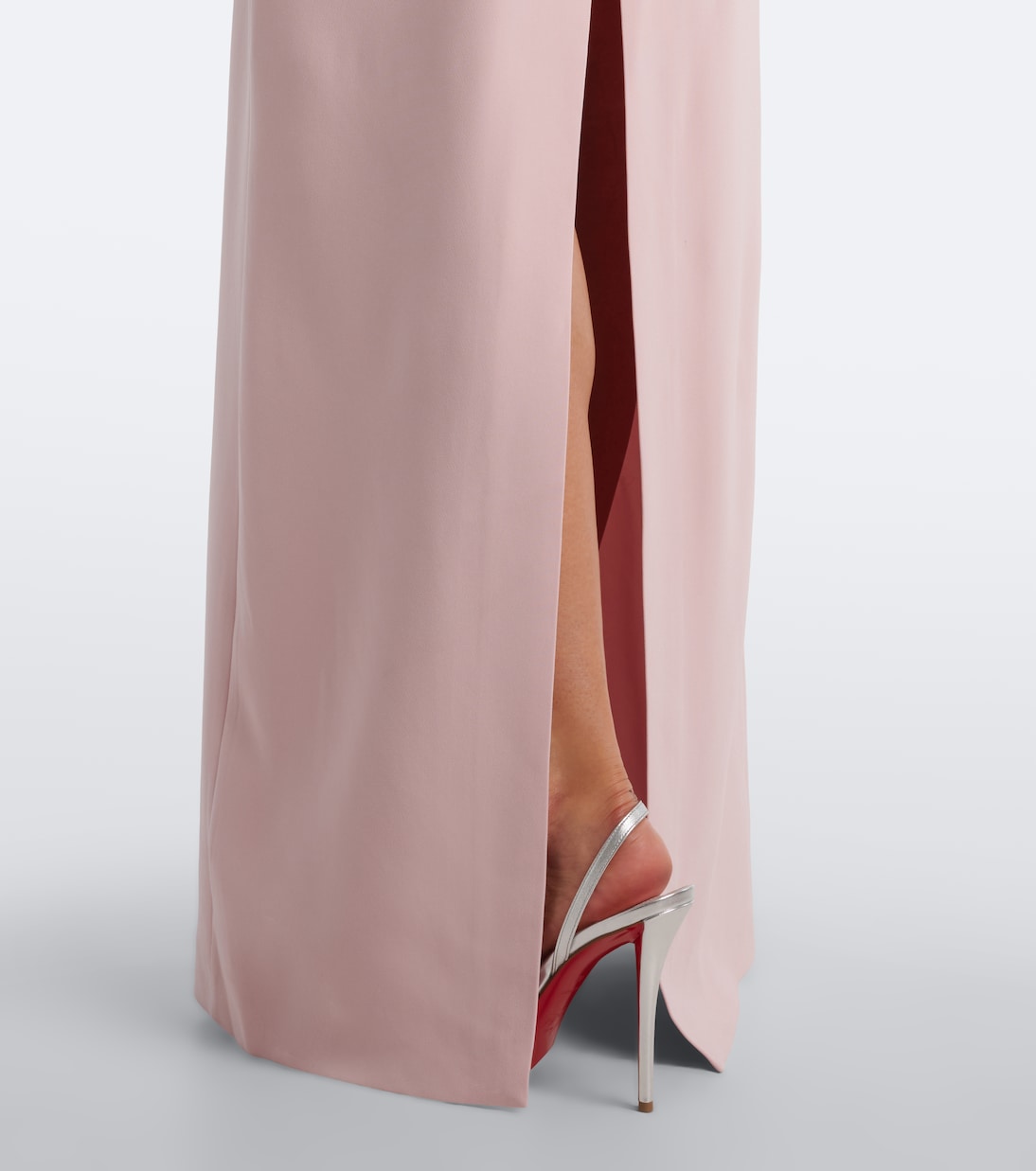 Costarellos - Zurina embellished floral-appliqué crêpe gown