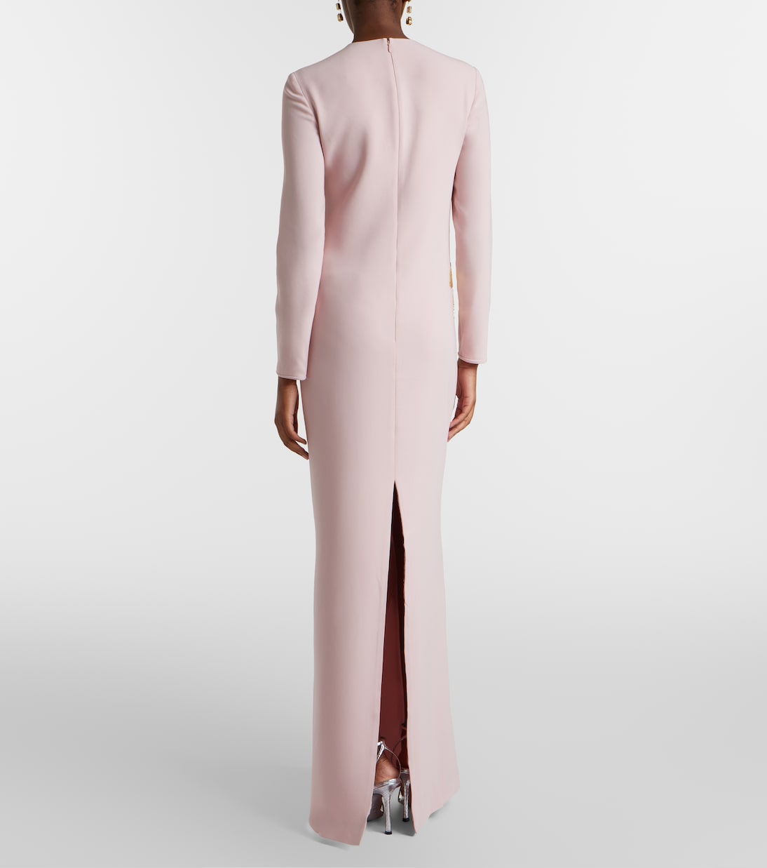 Costarellos - Nevina crystal-embellished crêpe gown