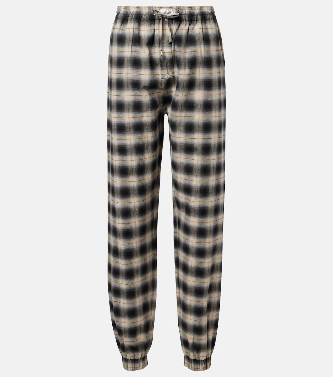 The Attico - Checked cotton sweatpants