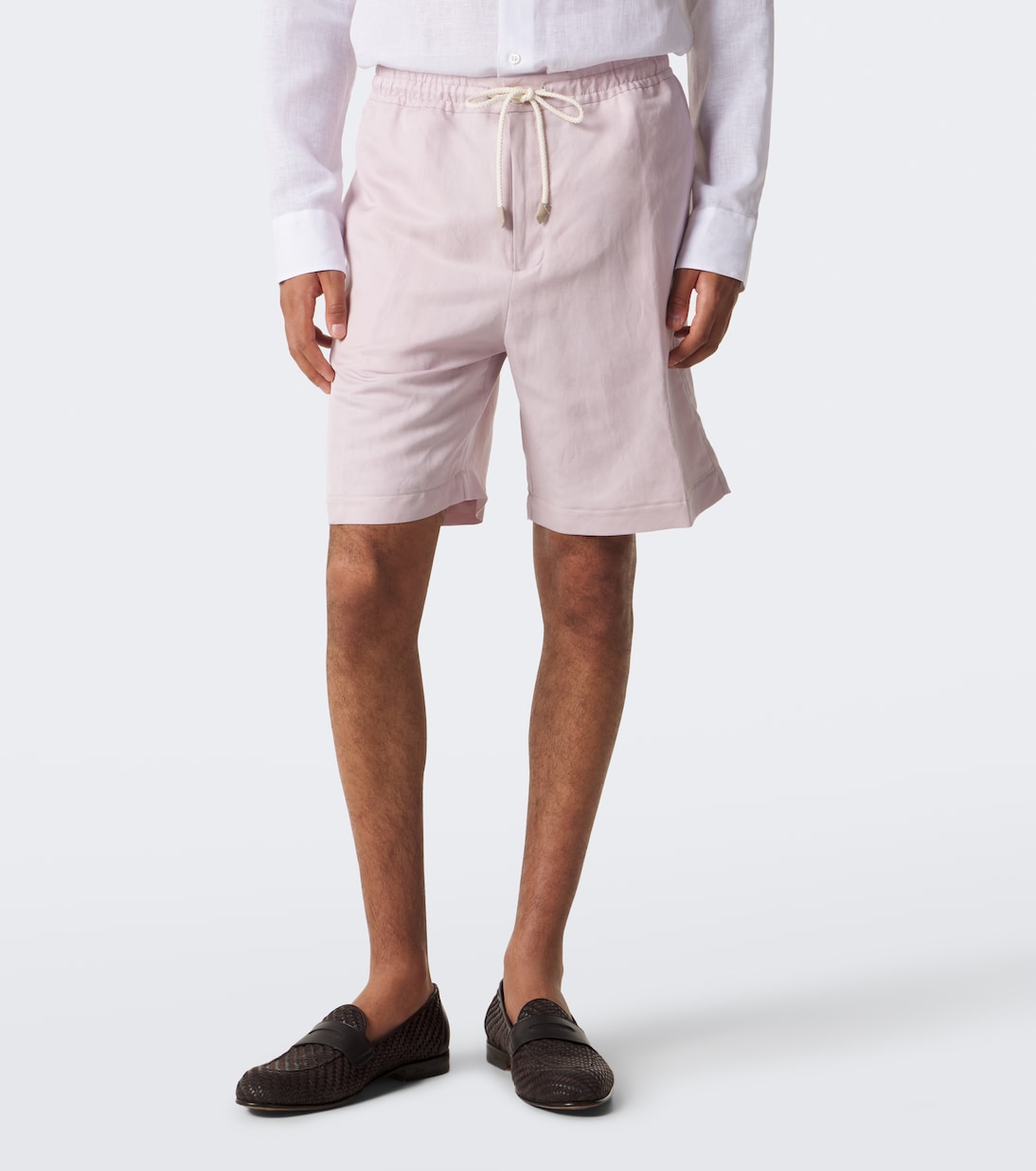 Canali - Linen and silk shorts
