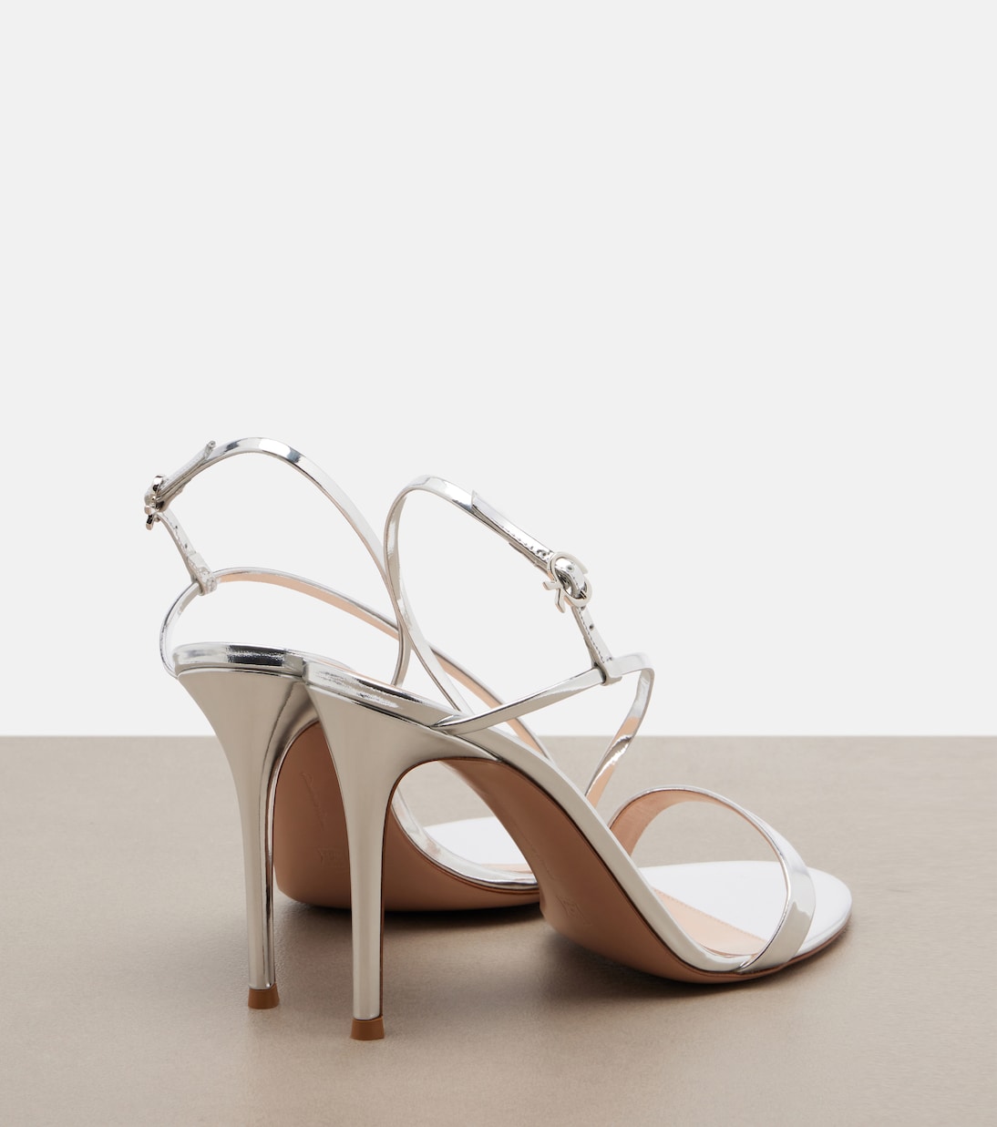 Gianvito Rossi - Manhattan mirrored leather sandals