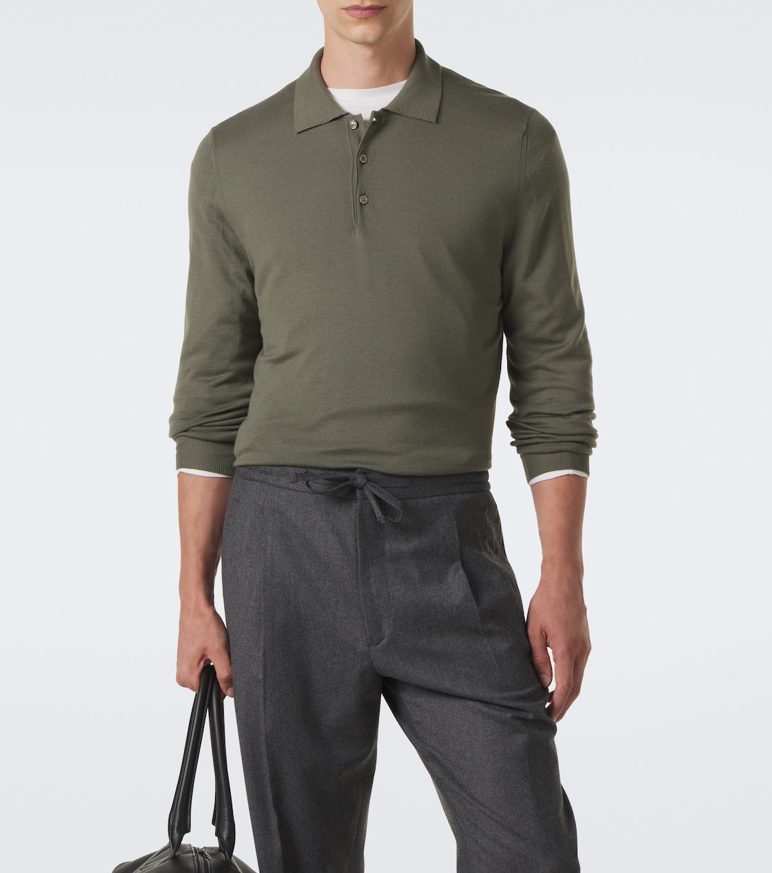 Canali - Virgin wool polo sweater