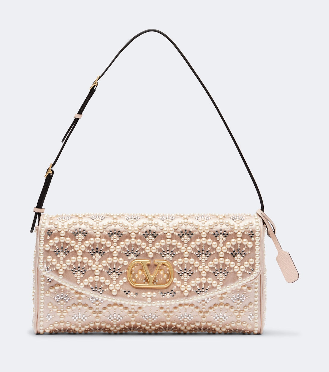 Valentino Garavani - DeVain Small embellished satin shoulder bag