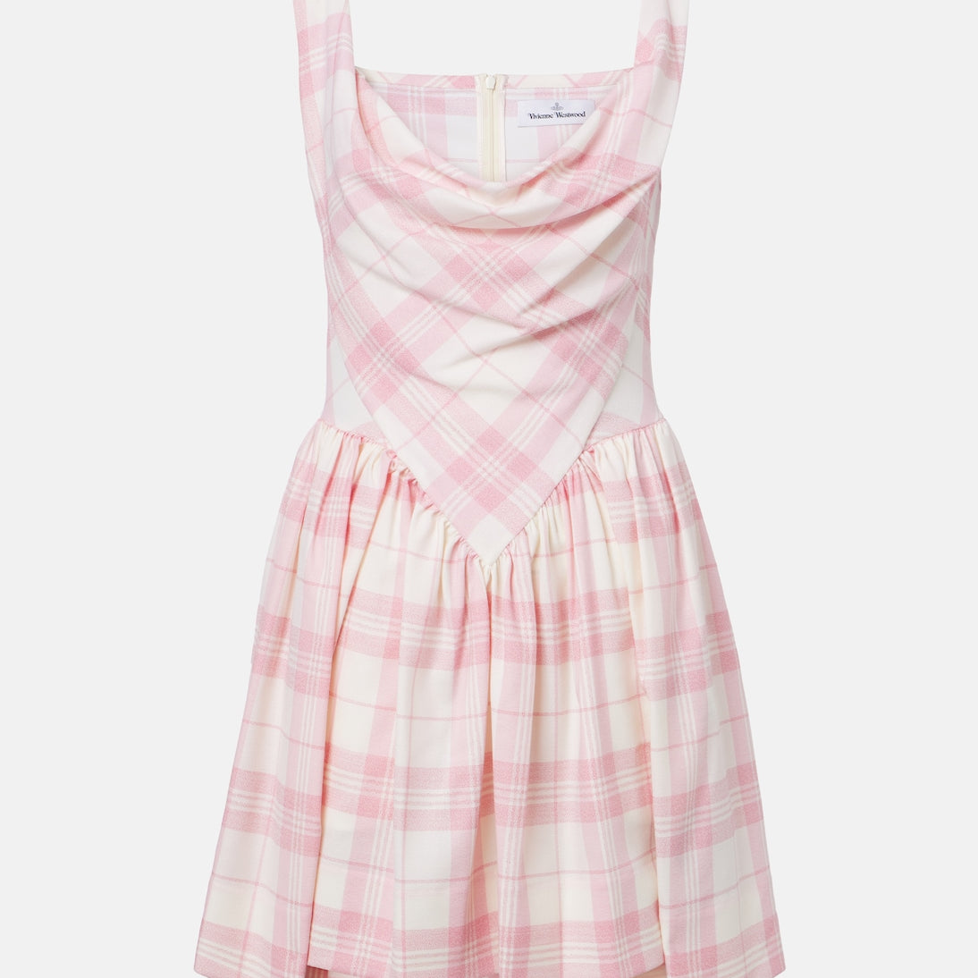 Vivienne Westwood - Sunday checked wool-blend minidress