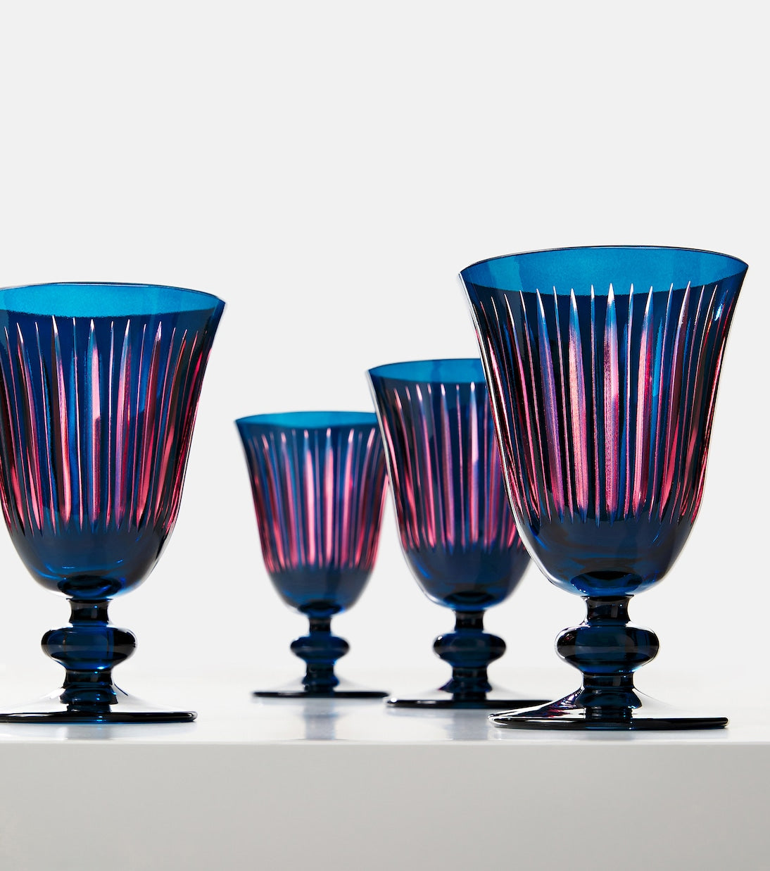L'Objet - Prism set of 4 wine glasses