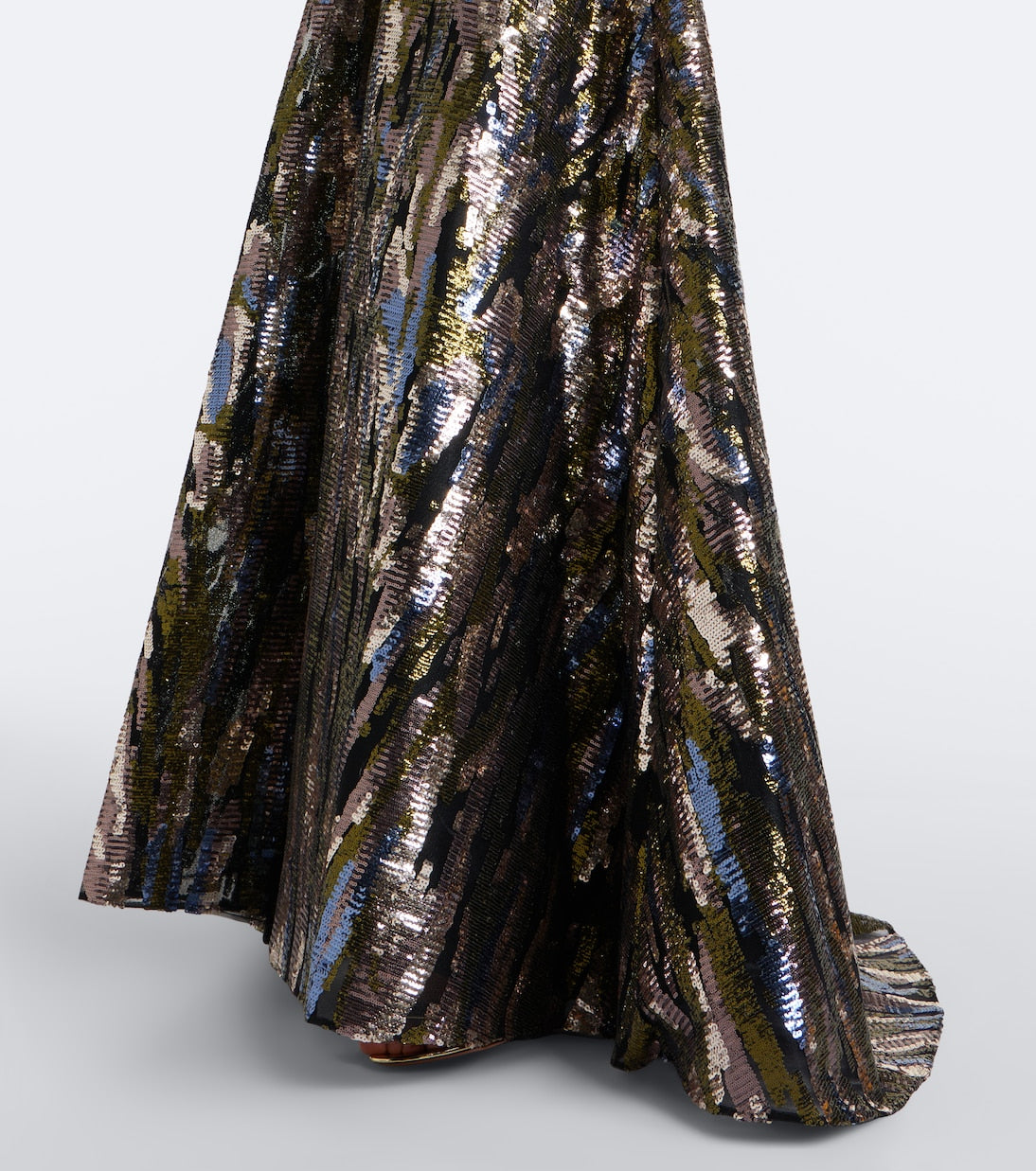 Elie Saab - Embellished silk-blend bustier gown