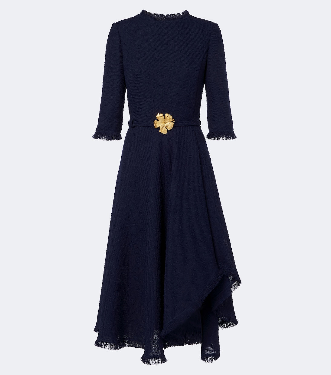 Oscar de la Renta - Embellished tweed midi dress