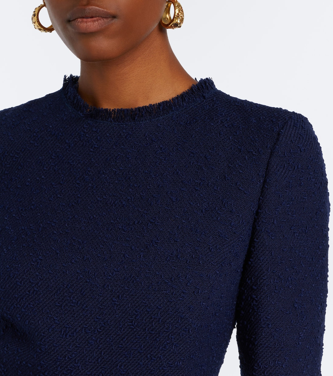 Oscar de la Renta - Embellished tweed midi dress