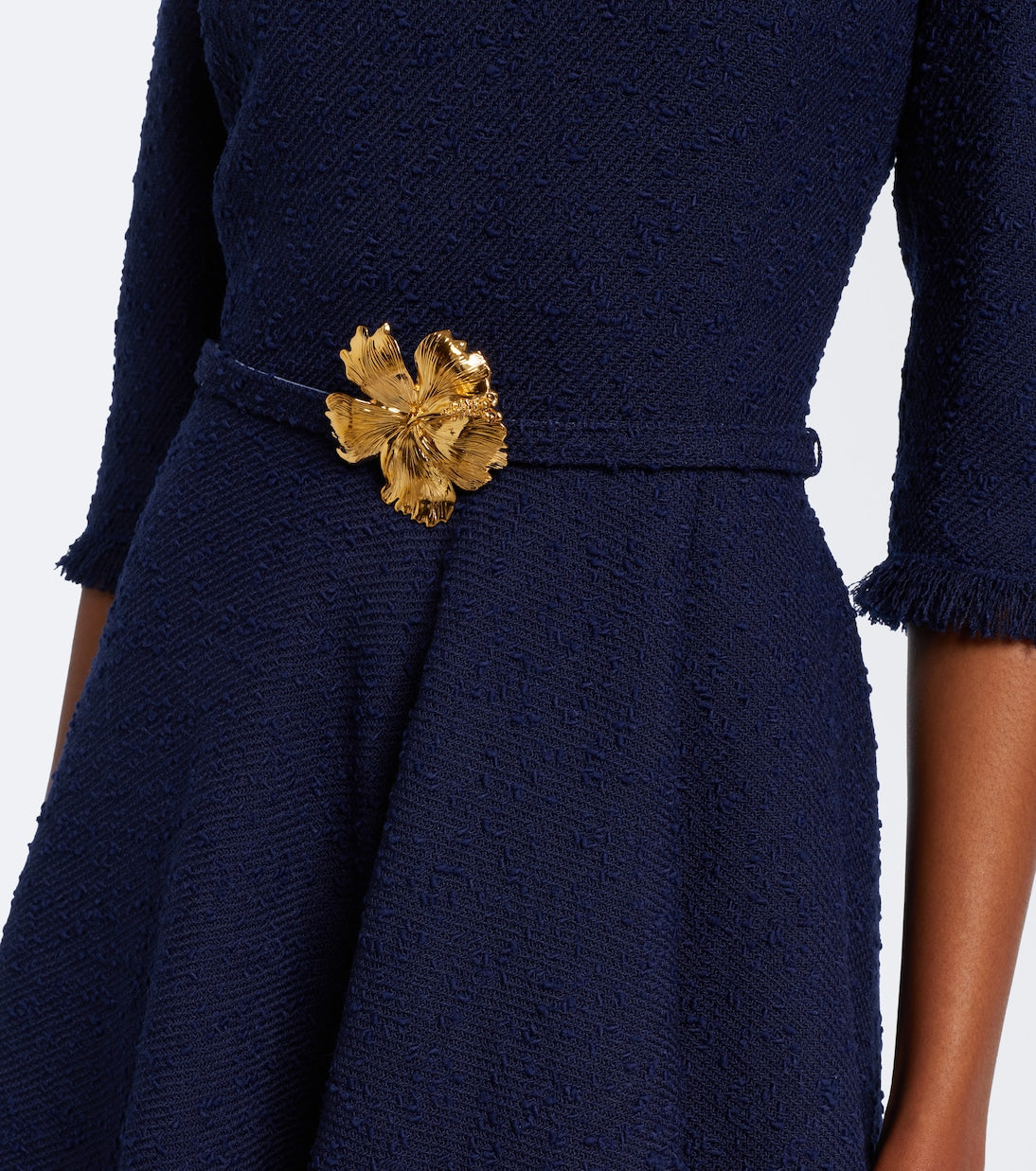 Oscar de la Renta - Embellished tweed midi dress