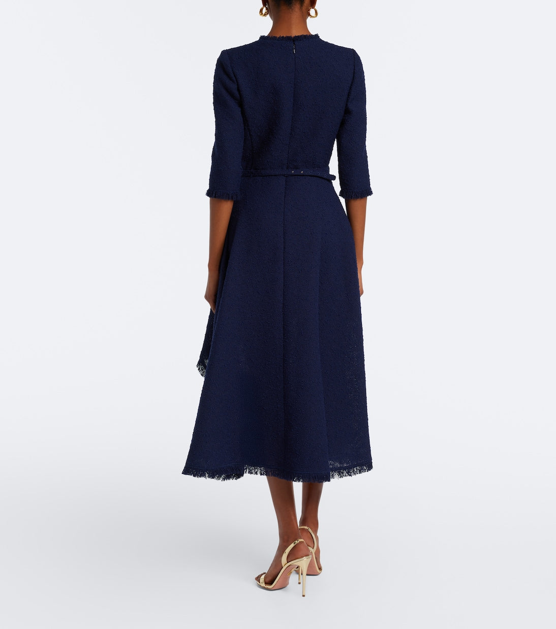 Oscar de la Renta - Embellished tweed midi dress