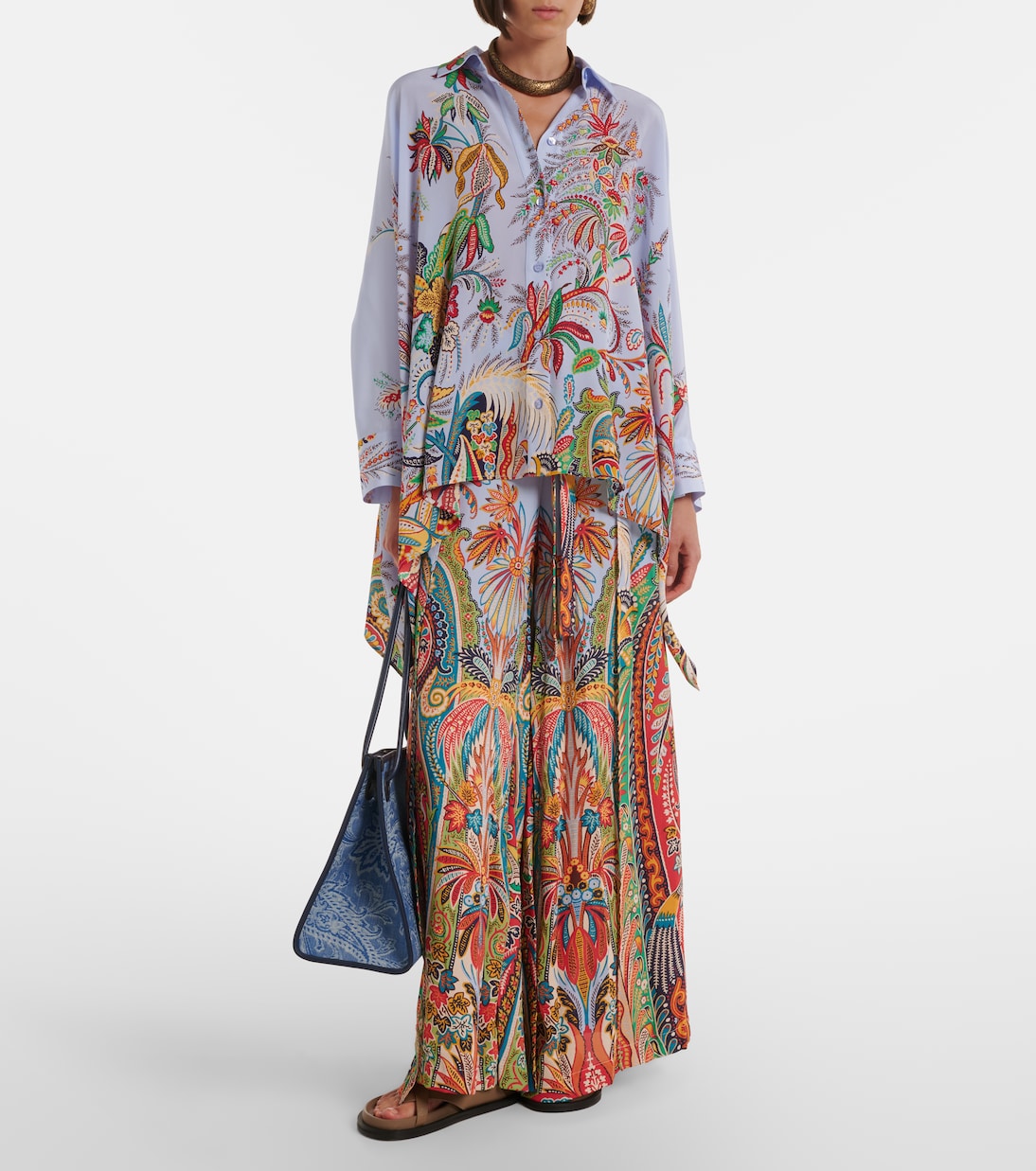 Etro - Floral silk shirt