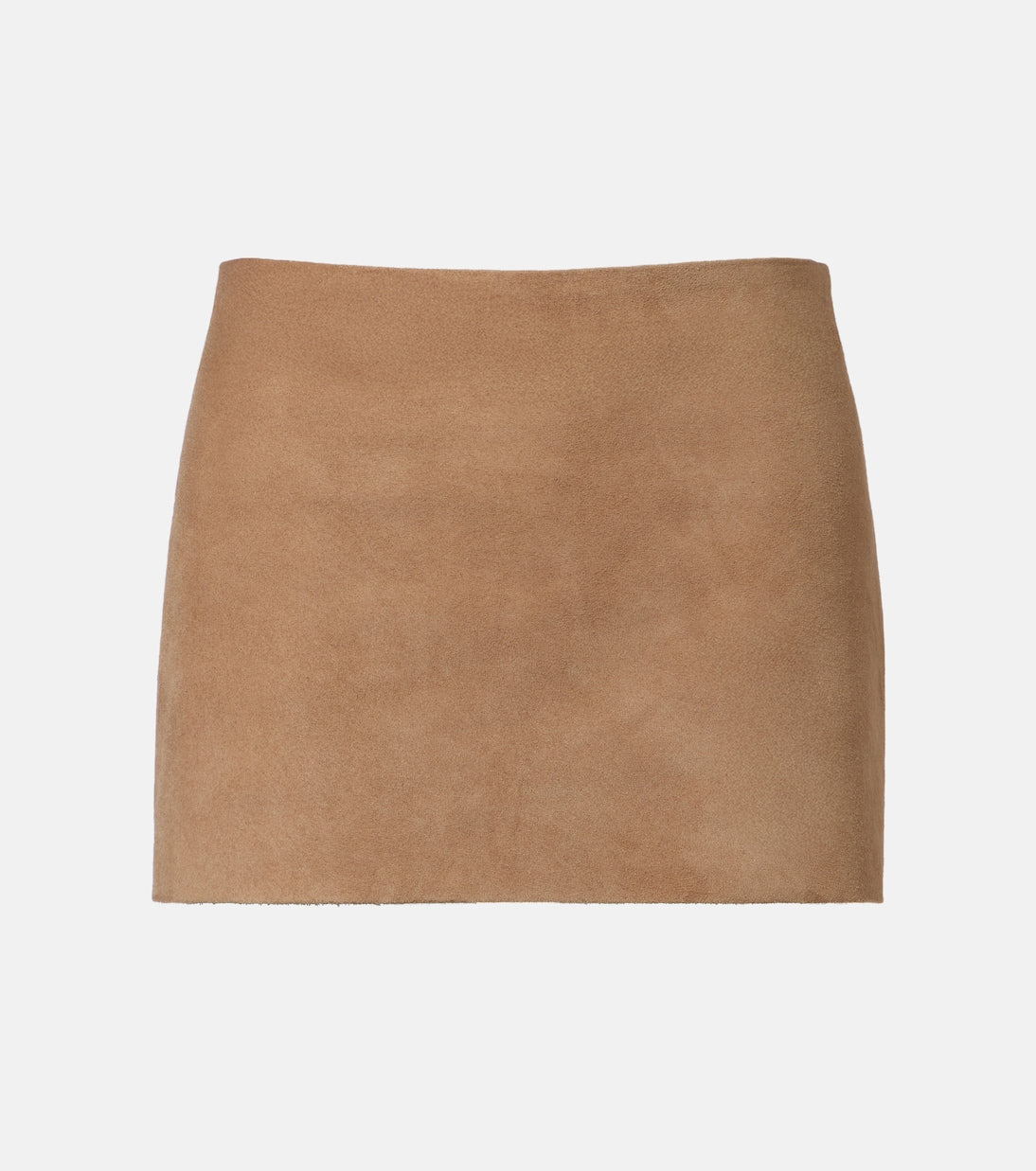 Khaite - Jett suede miniskirt