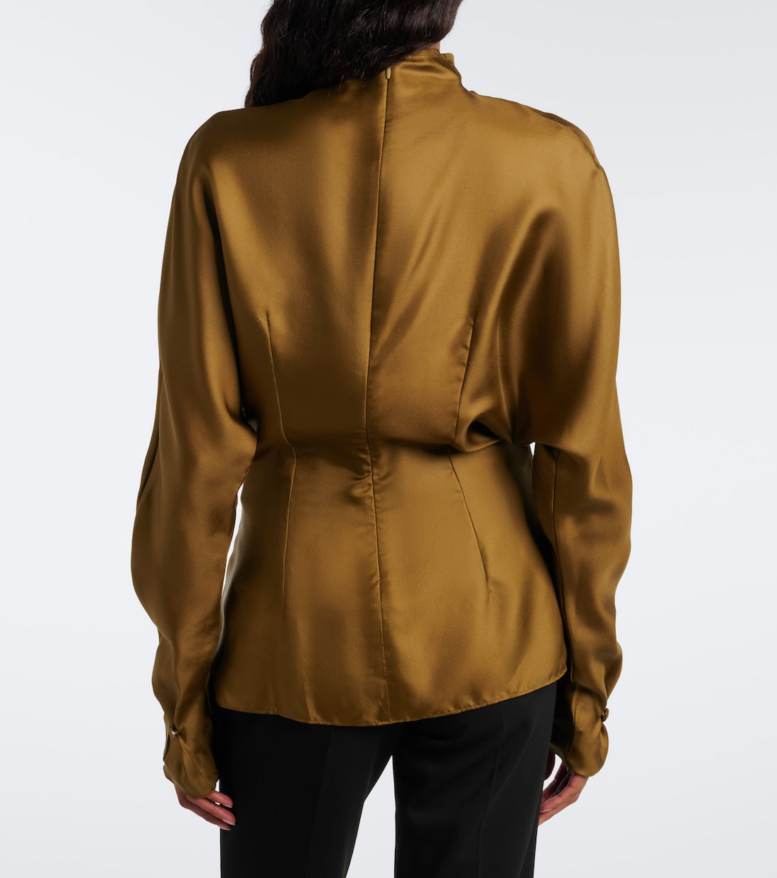 Mugler - Silk twill top