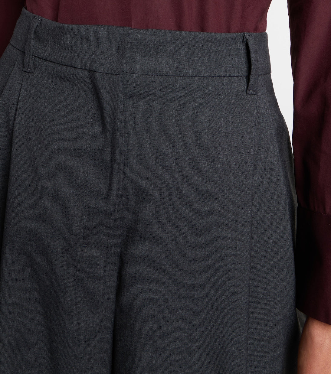 'S Max Mara - Wool wide-leg pants