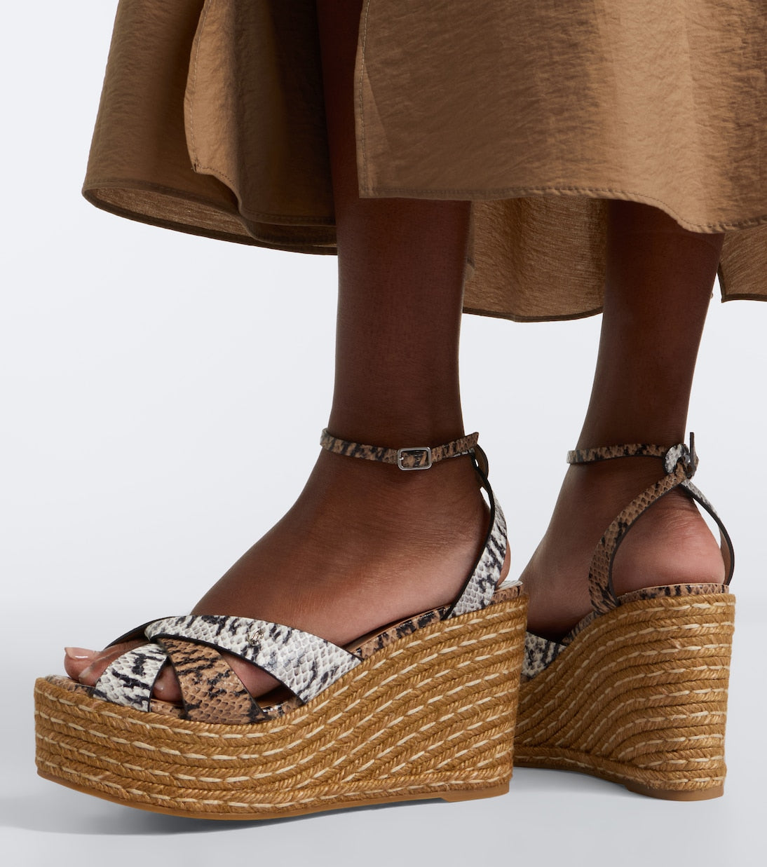Jimmy Choo - Korra snake-print leather espadrilles