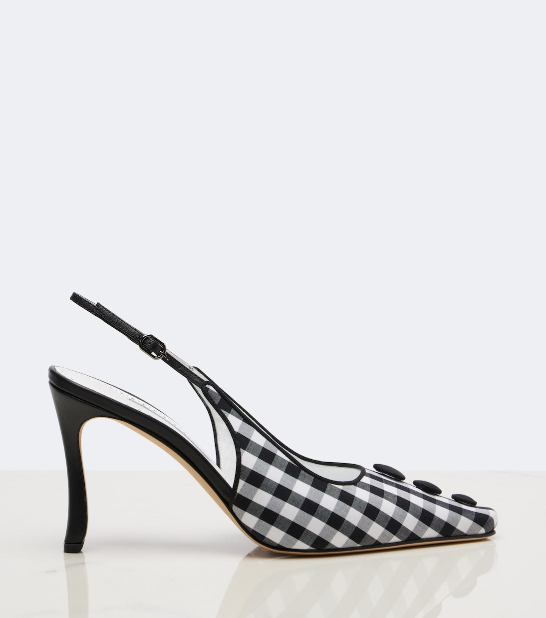 Manolo Blahnik - Alexa checked slingback pumps