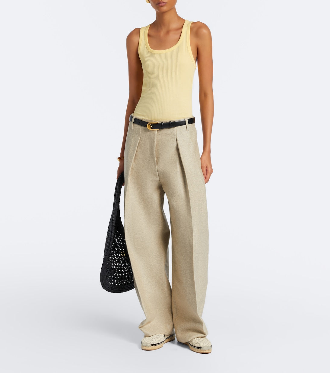 Manolo Blahnik - Espadra raffia-effect espadrilles