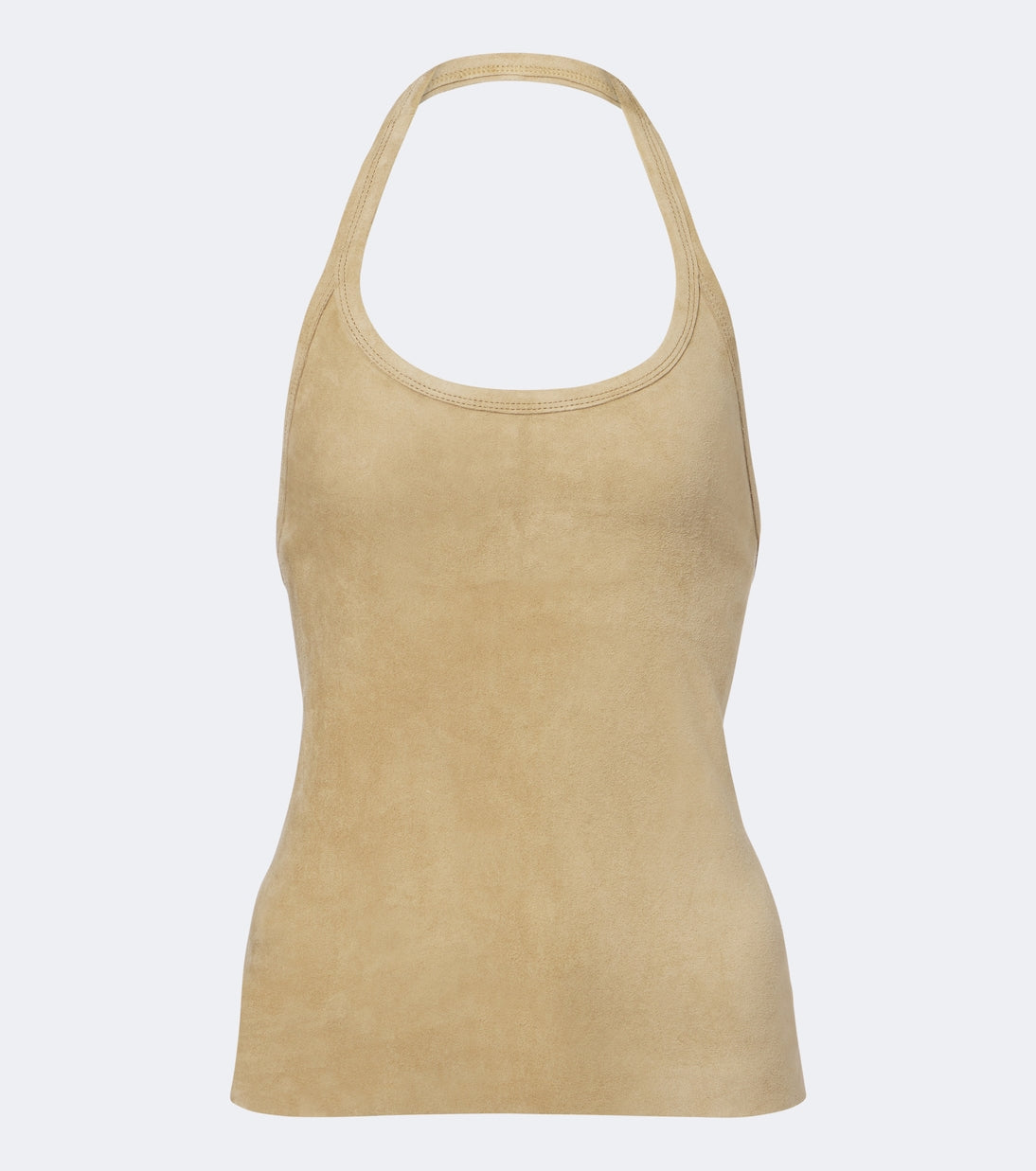 Stouls - Cherry halterneck suede top