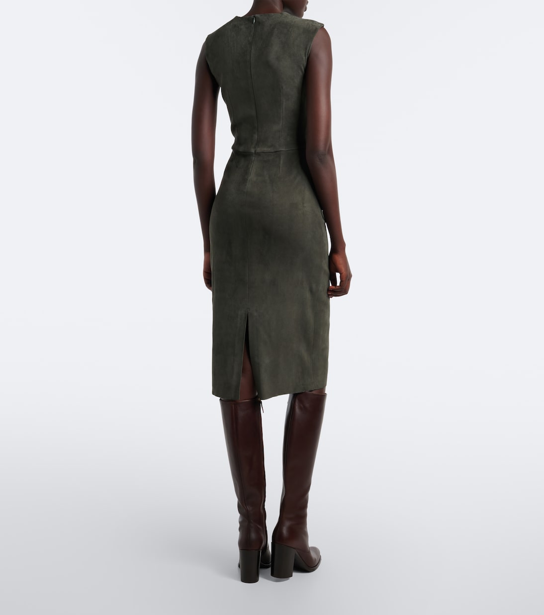 Stouls - Evita suede midi dress