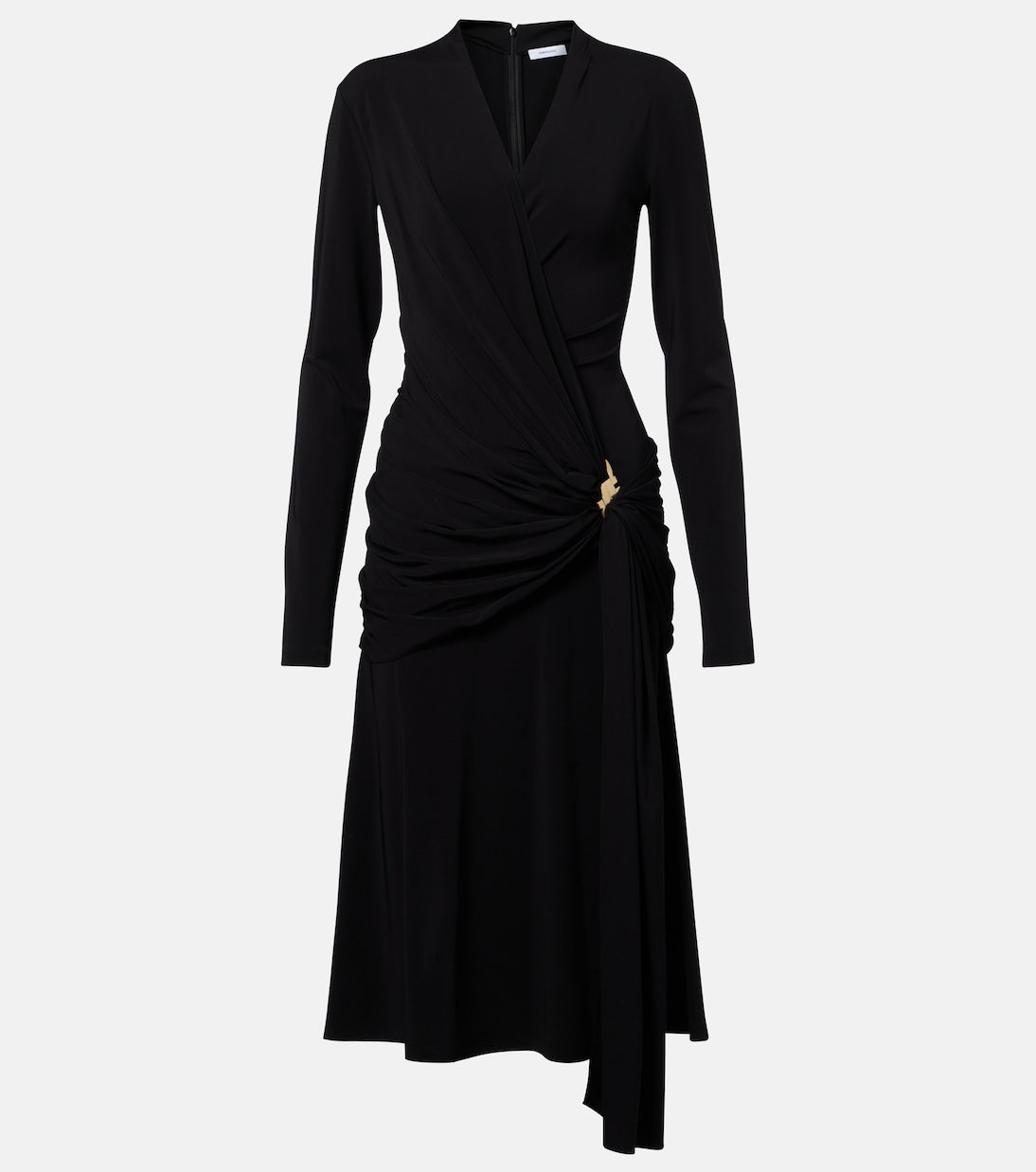 Ferragamo - Draped jersey midi dress