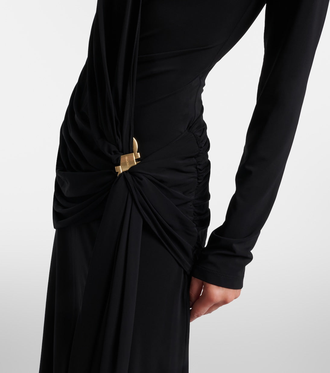 Ferragamo - Draped jersey midi dress