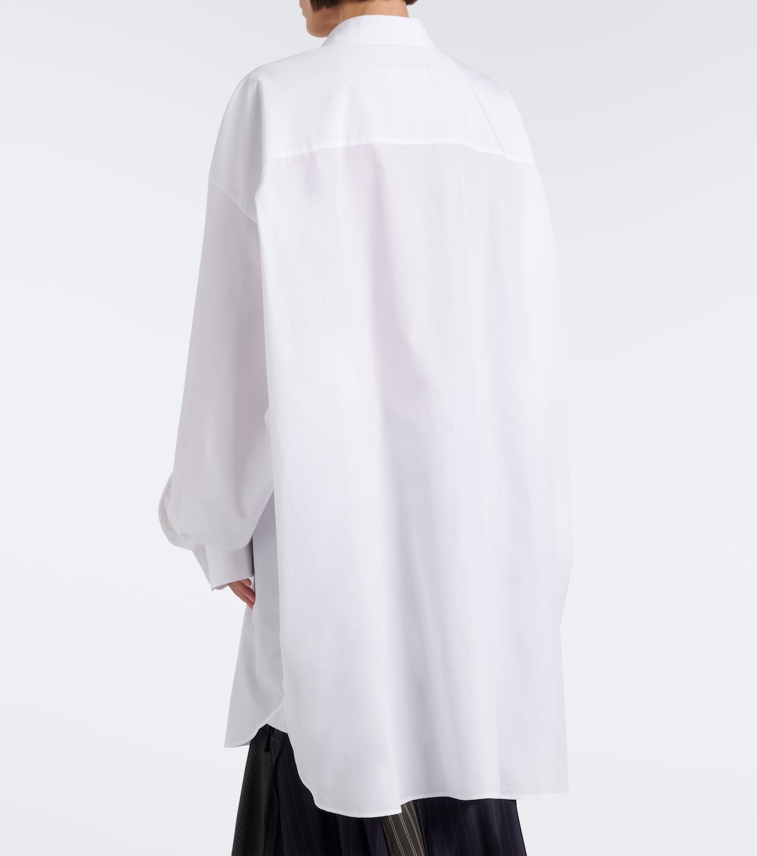 Maison Margiela - Oversized cotton poplin shirt
